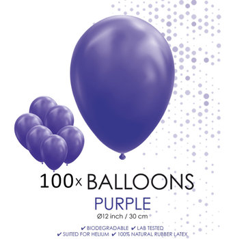 100 ballonnen paars