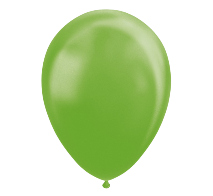50 Parel lime groene ballonnen 30 cm