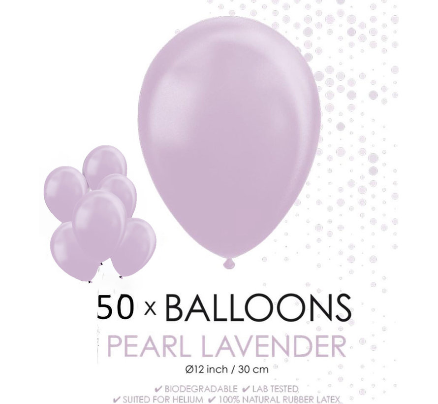 Parel paars lavender ballonnen 30 cm