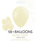 50 Pearl ivoor ballonnen 30 cm