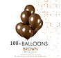 100 ballonnen bruin 12 inch