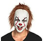 Killer clown hoofdmasker met haar