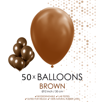 50 ballonnen bruin
