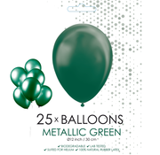 Donkergroene metallic ballonnen