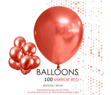 Chroom ballonnen rood