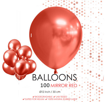 Chroom ballonnen rood