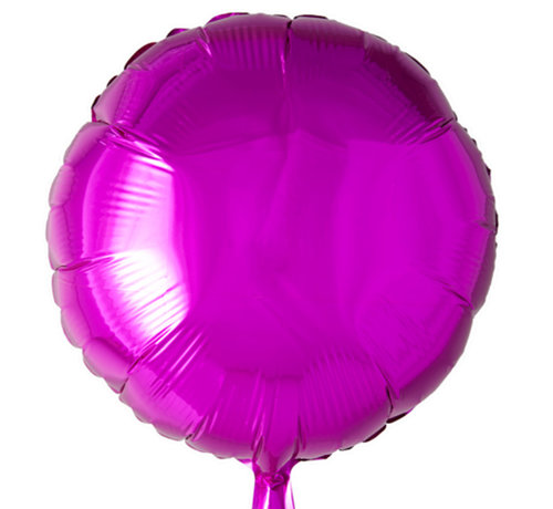 Blanco folieballon rond paars