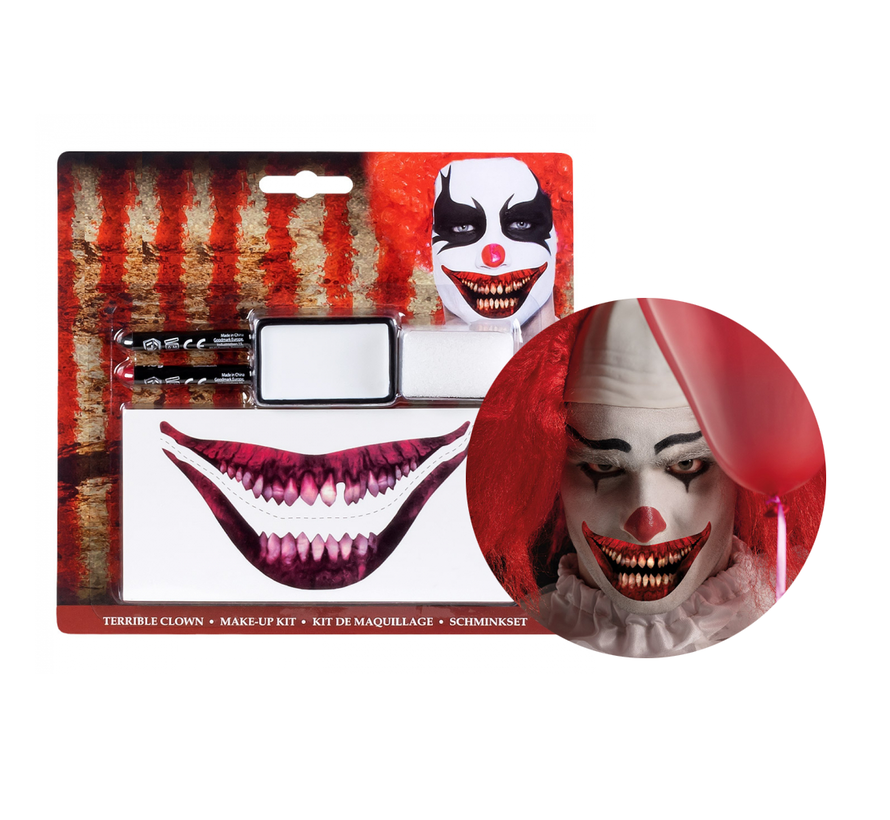 Make-up kit Verschrikkelijke clown