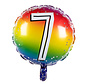 Ronde folie ballon 7 regen boog kleuren