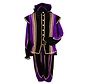 Zwart paarse Pieten pak met cape