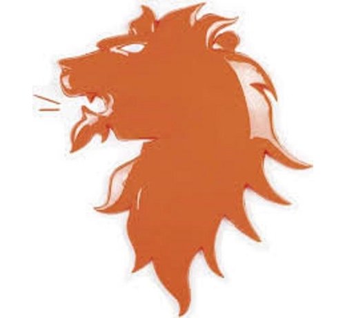 Oranje EK leeuw  wanddecoratie van pvc 3D