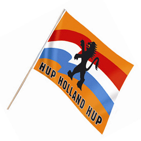 6 Zwaaivlag Hup Holland Hup 30x45cm Partycorner.nl