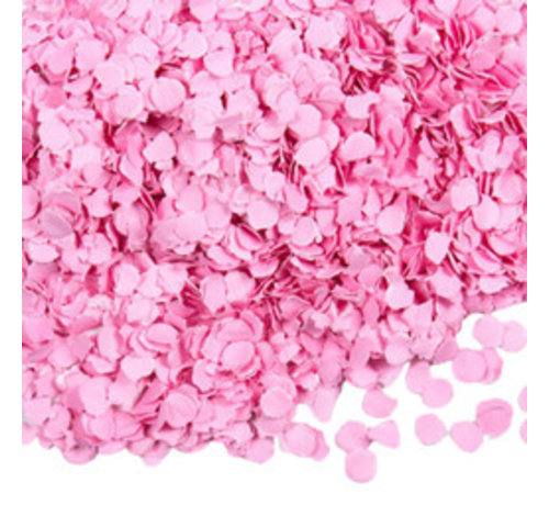 Papieren baby roze confetti 100 gram