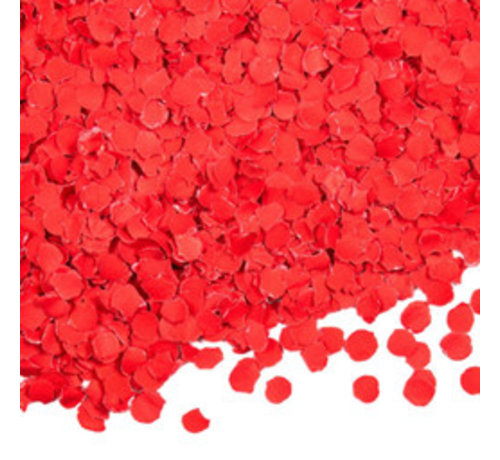 Papieren rode confetti 100 gram