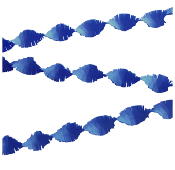 Crêpe papier slinger marine blauw