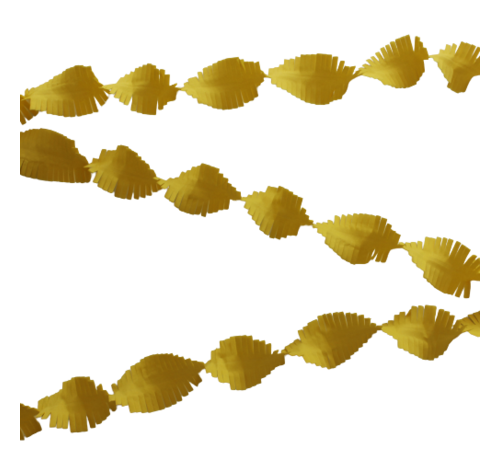 Crêpe papier slinger geel