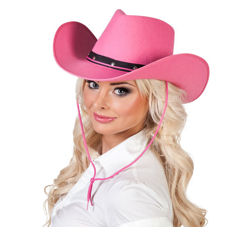 Cowboyhoed roze dames en heren