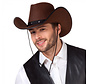 Bruine cowboy hoed cowgirl of cowboy