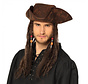 Piraten hoed met pruik