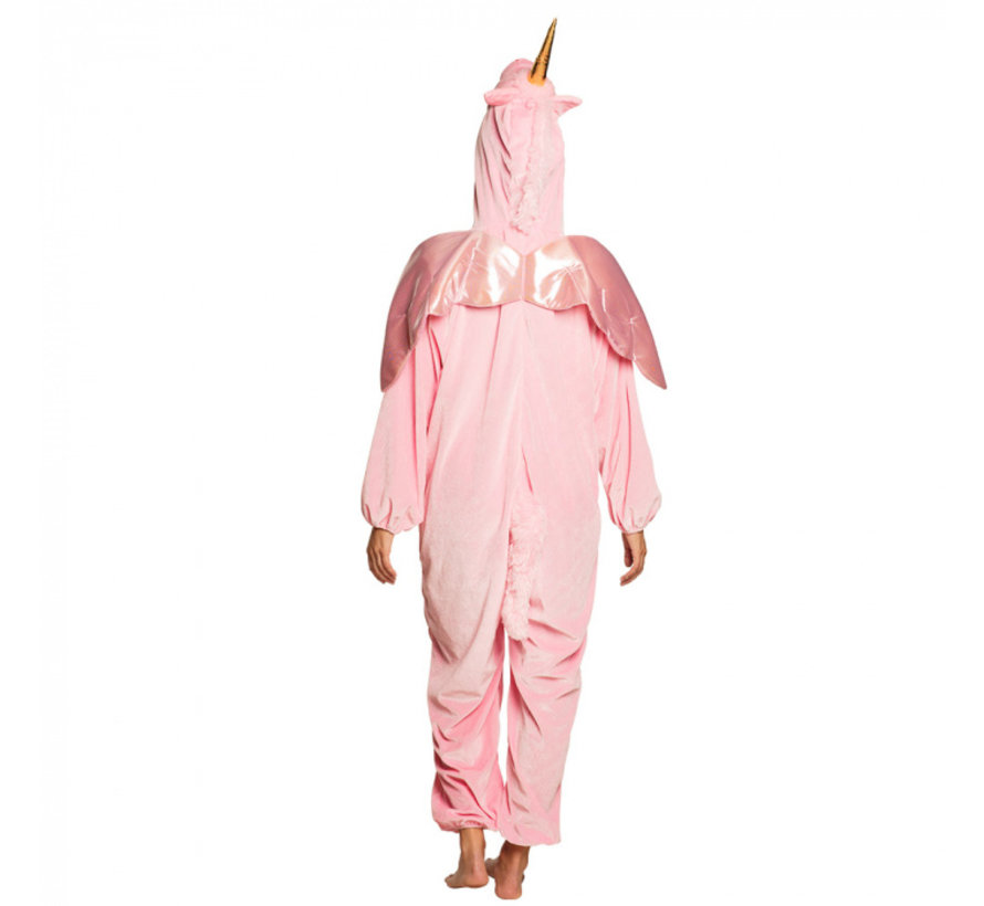 Eenhoorn onesie volwassenen roze