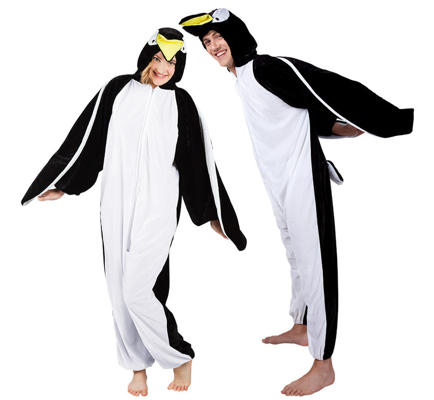 Pinguïn onesie volwassen