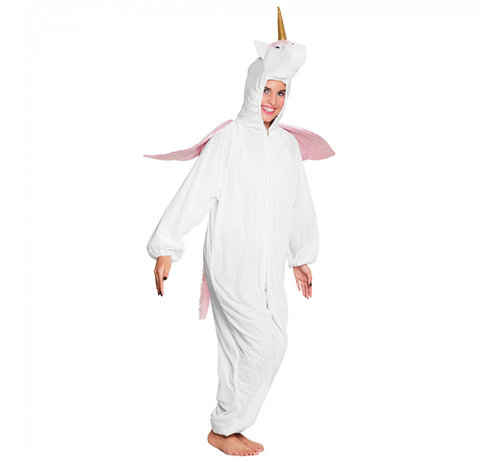 Eenhoorn onesie tiener wit