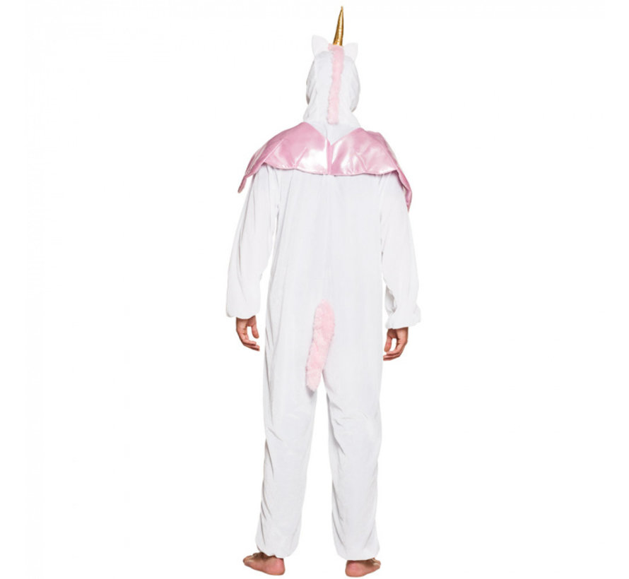 Eenhoorn onesie tiener wit