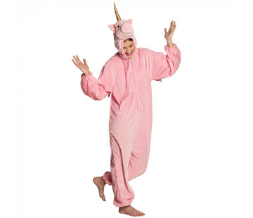 Eenhoorn onesie tiener roze