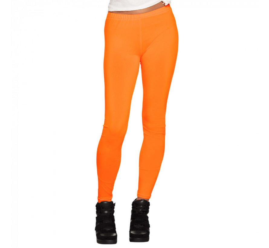 Neon oranje legging Dames