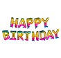 Happy Birthday  folie ballonnen letters