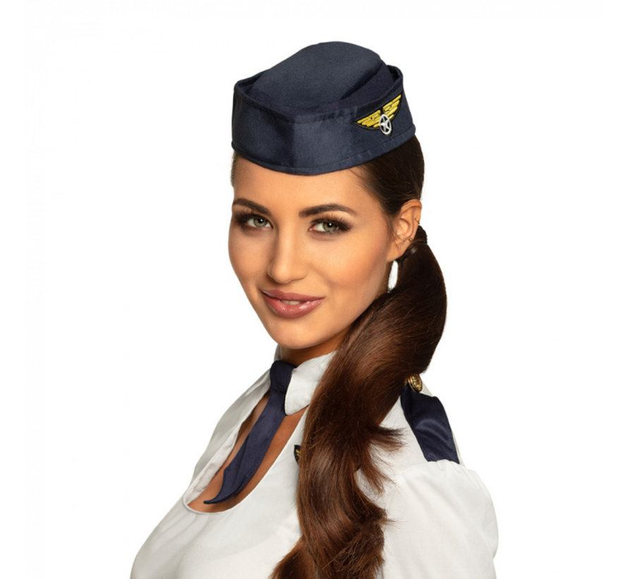 Polyester Stewardess Hoed Volwassenen