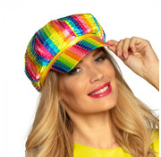 Regenboog cap