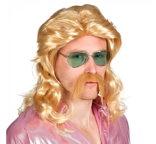 Goedkope blonde mullet pruik