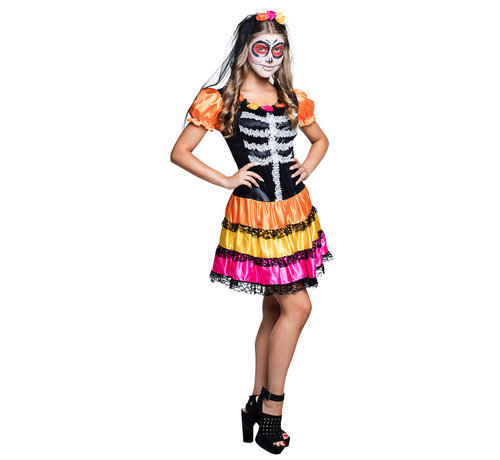 Mexicaans skelet jurkje tiener