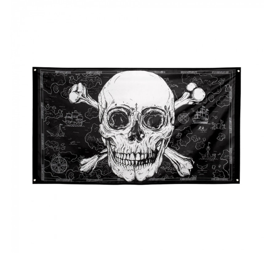 Goedkope polyester piraten vlag