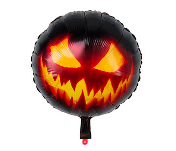 Folieballon halloween pompoengezicht