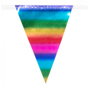 Regenboog foliereuzenvlaggenlijn