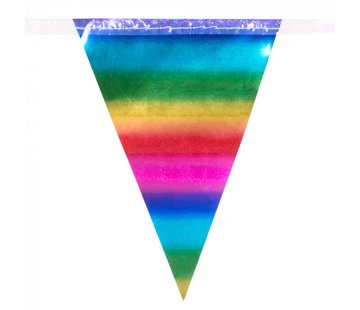 Regenboog foliereuzenvlaggenlijn