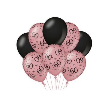 Ballonnen 60 jaar roségoud en zwart