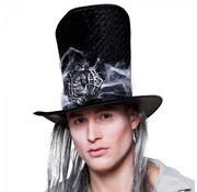 Zwarte spinneweb tophat