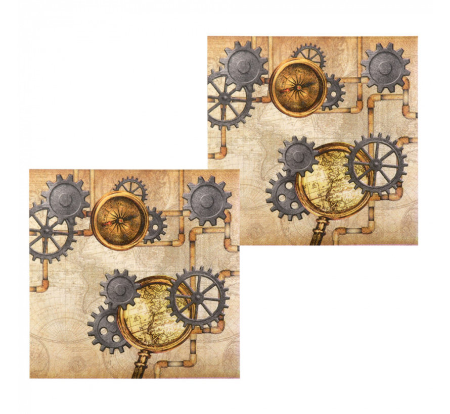 Goedkope papieren steampunk servetten