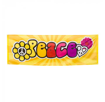 Hippie peace banner