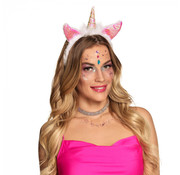 Roze unicorn diadeem