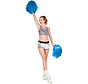 cheerleader pom poms Blauw