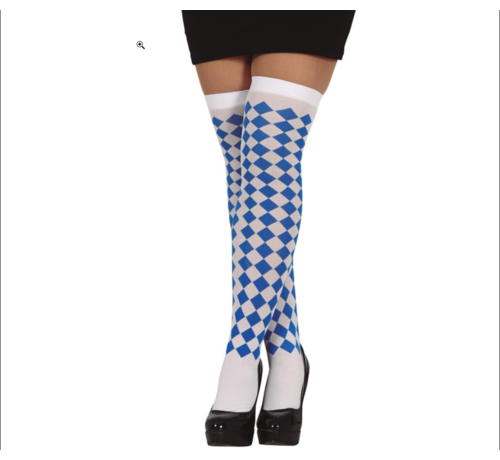 Oktoberfest kousen beiers blauw