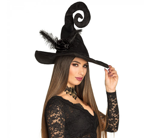 Heksen hoed zwart Duvessa
