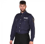 Donkerblauw politie shirt