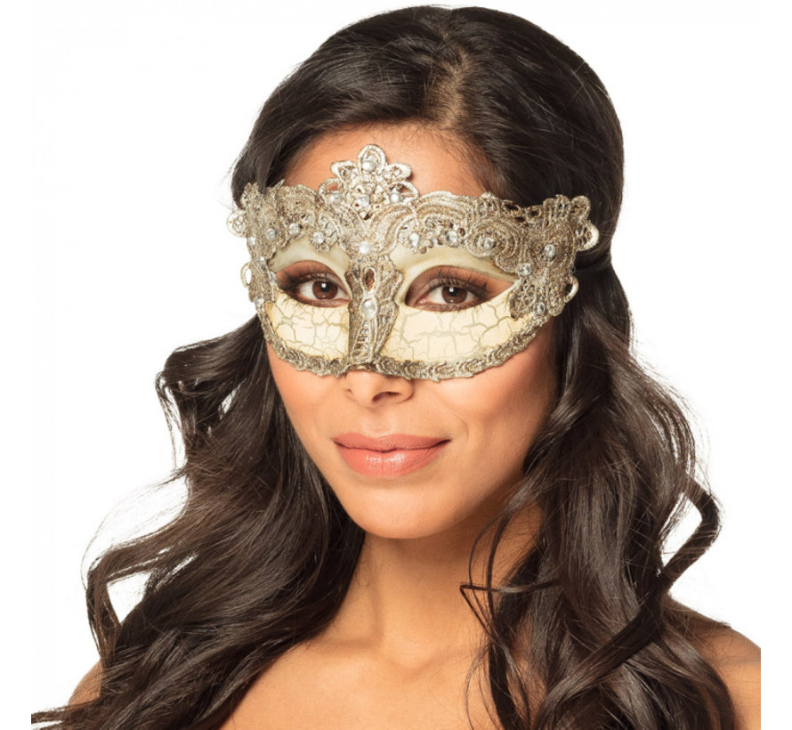 Zilverkleurig dames oogmasker