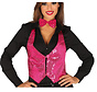 Roze dames glitter gilet