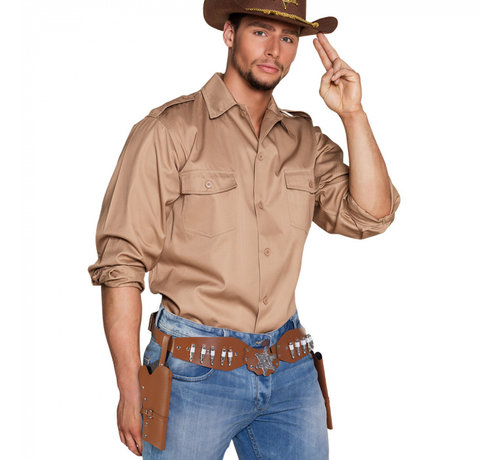 Bruine mannen cowboyholster